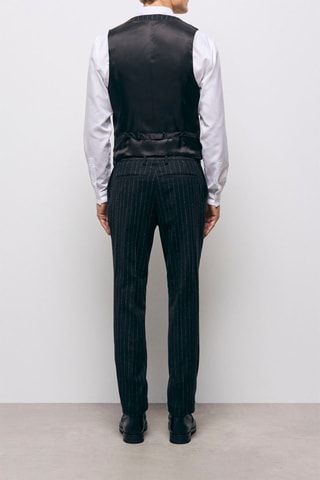 Gilet de costume en laine Noir