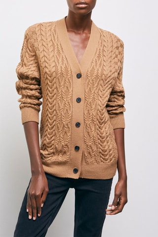 Gilet en mérinos - Camel