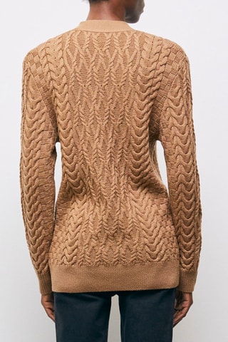 Gilet en mérinos - Camel