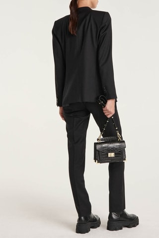 Pantalon de costume en laine - Noir