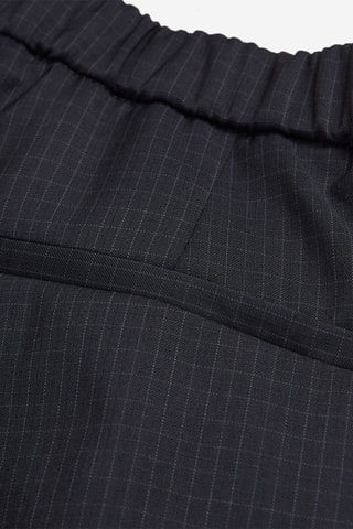 Pantalon droit en laine Bleu marine