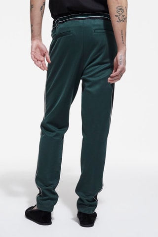 Pantalon de survêtement en soie Vert foncé