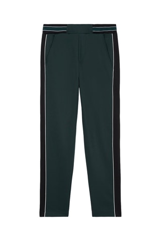 Pantalon de survêtement en soie Vert foncé