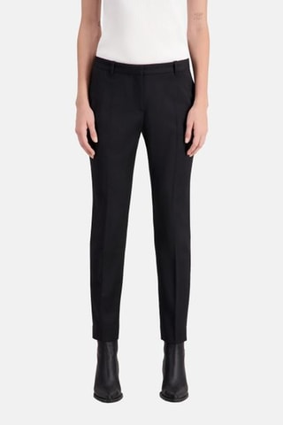 Pantalon 7/8 en laine - Noir