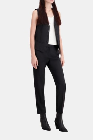 Pantalon 7/8 en laine - Noir