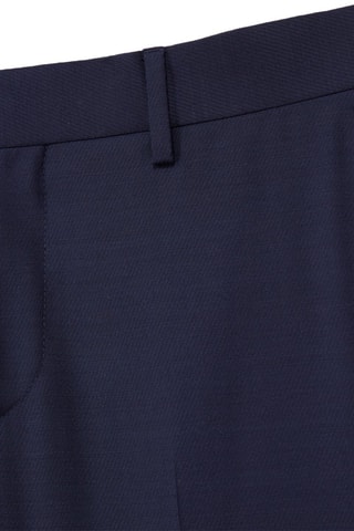 Pantalon slim en laine Bleu marine