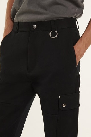 Pantalon cargo Noir