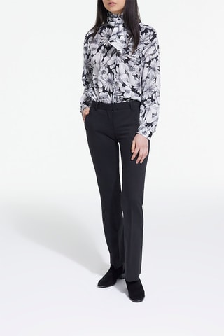 Pantalon flare en laine - Noir