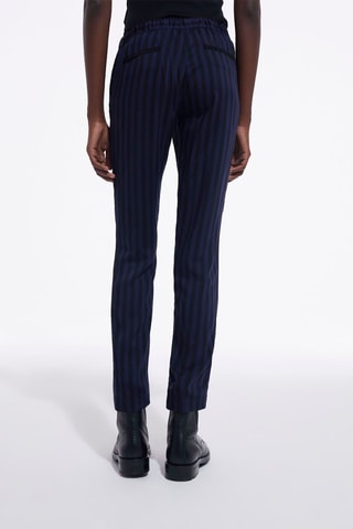 Pantalon droit - Noir et bleu foncé