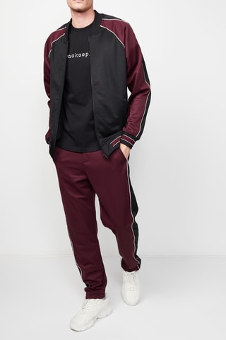 Pantalon de survêtement en soie Bordeaux