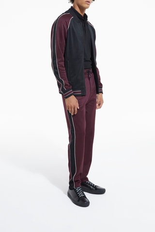 Pantalon de survêtement en soie Bordeaux