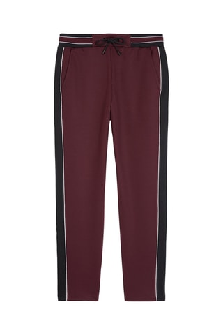 Pantalon de survêtement en soie Bordeaux