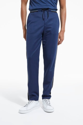 Pantalon de survêtement en soie Bleu marine