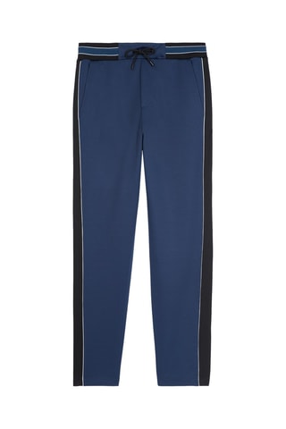 Pantalon de survêtement en soie Bleu marine