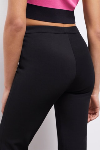 Pantalon flare taille haute - Noir