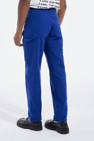 Jean droit Bleu cobalt
