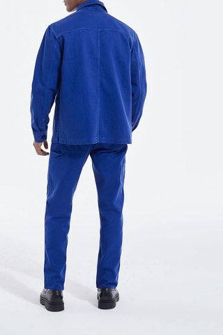 Jean droit Bleu cobalt