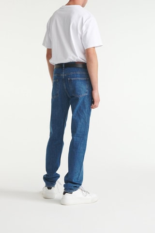 Jean droit Bleu cobalt