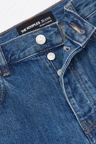 Jean droit Bleu cobalt