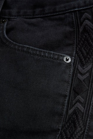 Jean droit taille haute - Noir