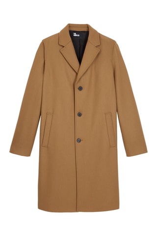 Manteau en laine Camel