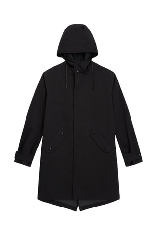 Parka à capuche Noir