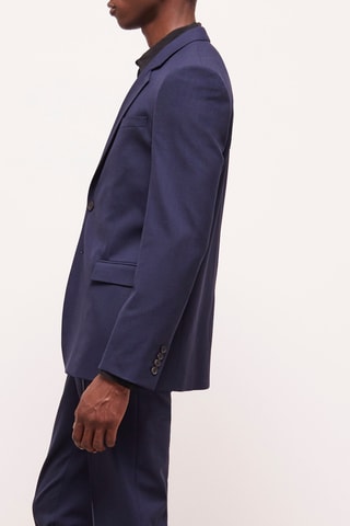 Veste en laine - Bleu marine 