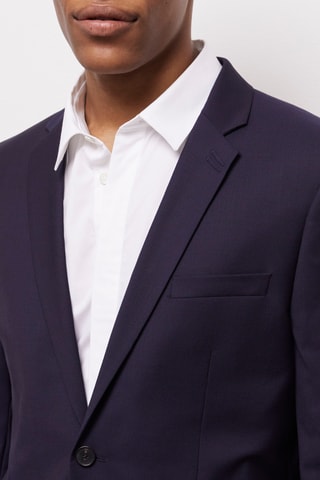 Veste en laine - Bleu marine 