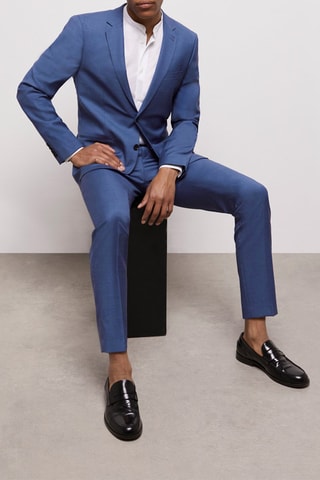 Veste en laine - Bleu cobalt 