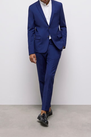 Veste en laine - Bleu marine 