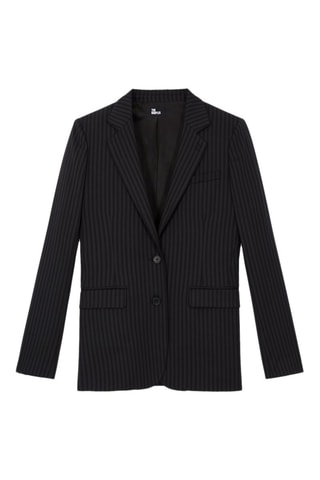 Veste en laine - Noir et gris