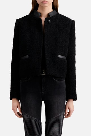 Veste en tweed - Noir