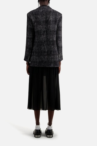 Veste en laine et alpaga - Noir et blanc