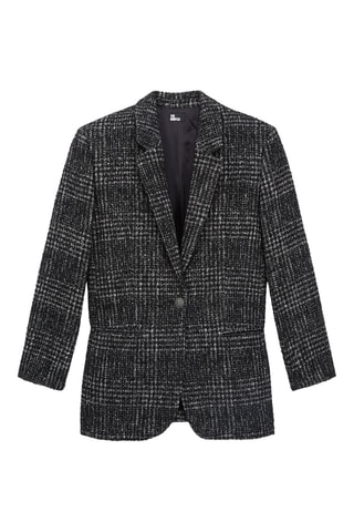 Veste en laine et alpaga - Noir et blanc