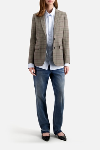 Veste en laine - Ecru et noir