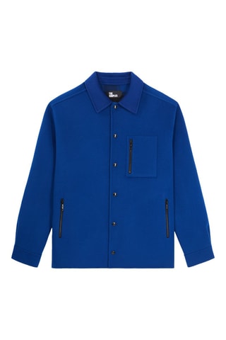 Surchemise en laine - Bleu