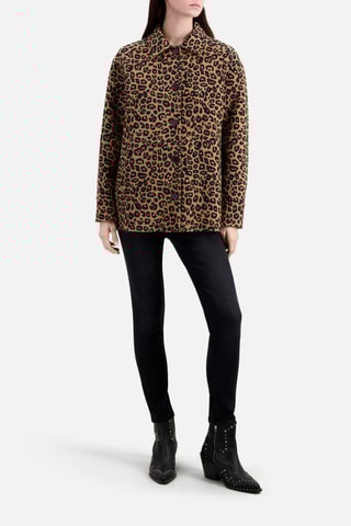 Surchemise en laine - Marron et noir