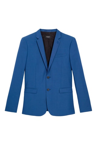 Veste en laine Bleu cobalt