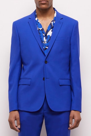 Veste en laine - Bleu roi 