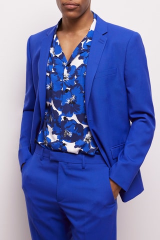 Veste en laine - Bleu roi 