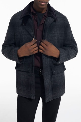 Veste en laine Gris foncé