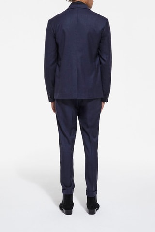 Veste en laine Bleu marine chiné