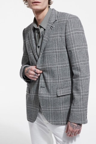 Veste en laine Noir et écru