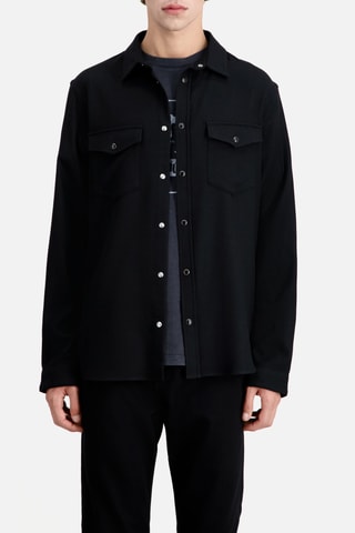 Surchemise en laine - Noir