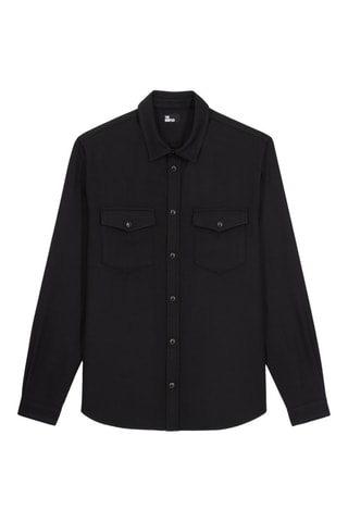 Surchemise en laine - Noir