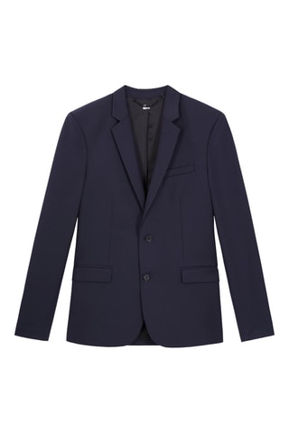 Veste de costume en laine - Bleu marine