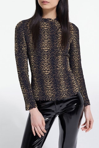 Top - Noir et marron clair