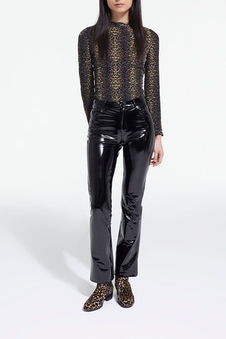 Top - Noir et marron clair