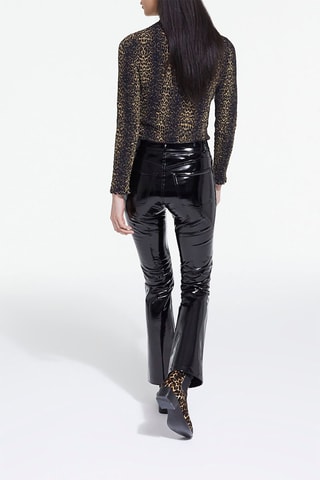 Top - Noir et marron clair