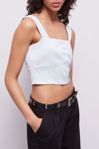 Crop top - Vert d'eau
